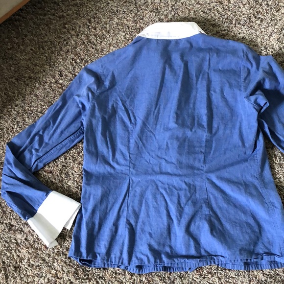 NWOT Cotton Button-Down Shirt - Picture 5 of 6